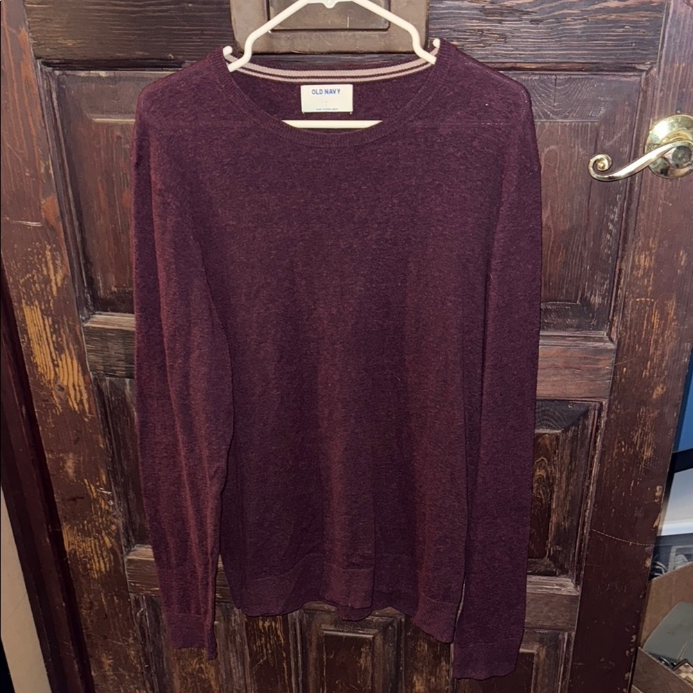 Old Navy Men's Maroon Sweater Size Large